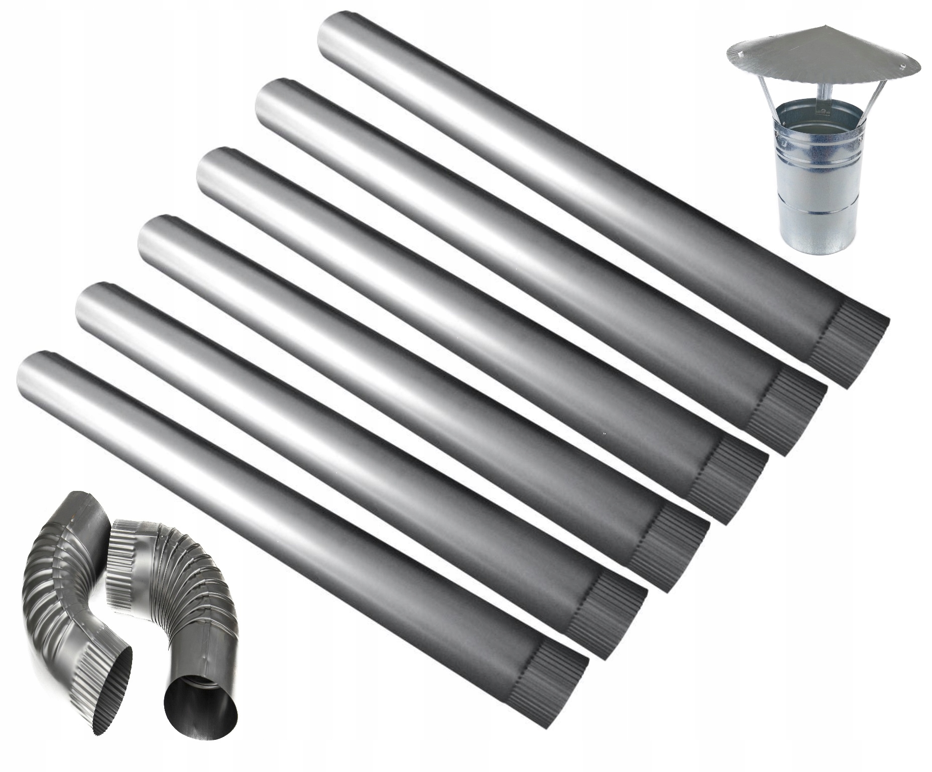 

Zestaw do pieca 6Rur+2kolano+1Daszek Fi120 koza