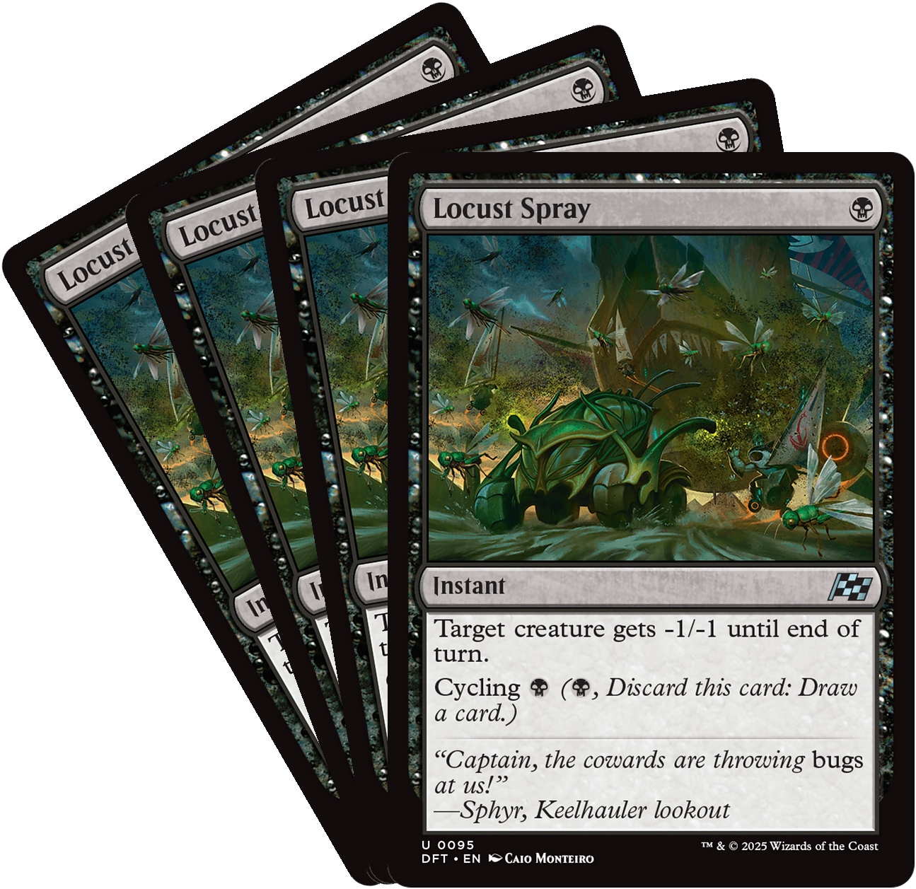 [mtg] Playset: 4x Locust Spray (dft)