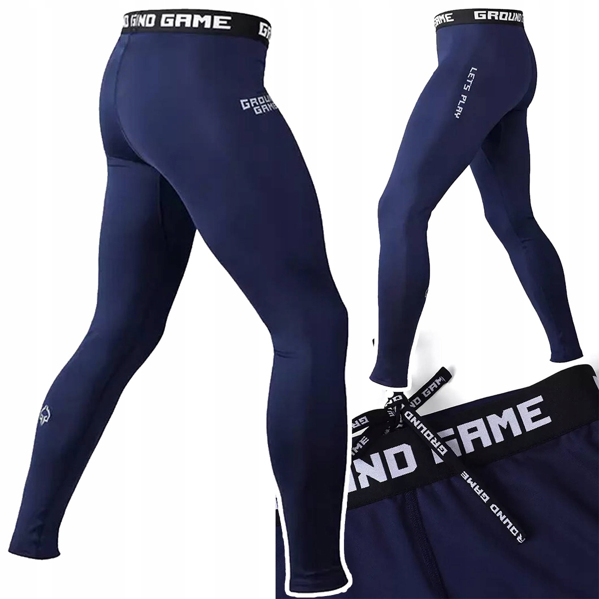 Legginsy męskie treningowe Ground Game Athletic Skin Navy r. XXL