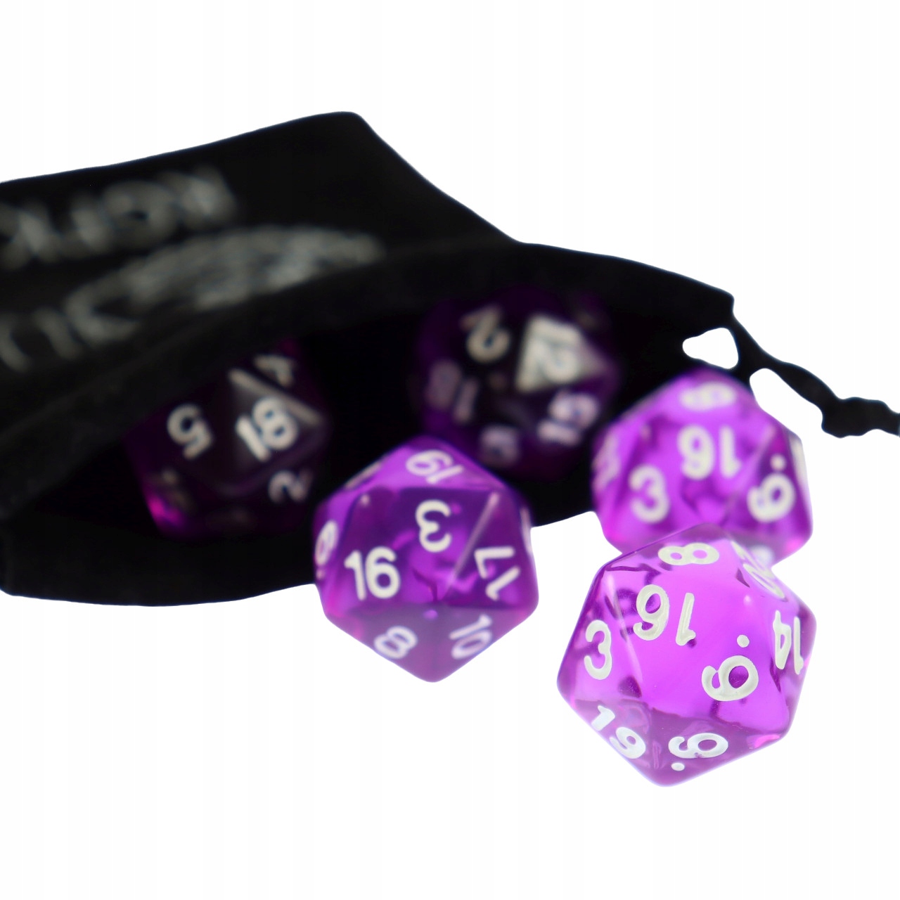 ZESTAW 2 KOSTEK K20 RPG ELIKSIR MOCY KOŚĆ DWUDZIESTOŚCIENNA Liczba ścian 20