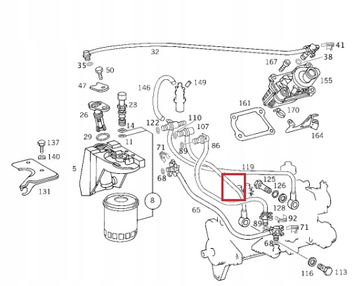 MERCEDES W124 W202 Przewod paliwa 2.0 2.5 3.0 D Typ samochodu Samochody osobowe
