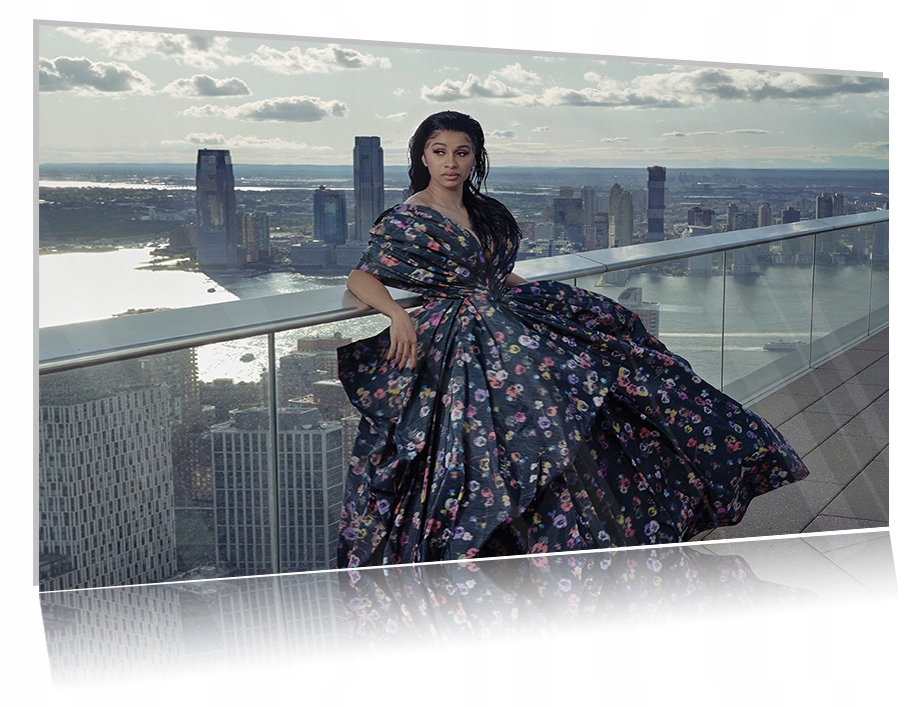 

Obraz szklany na szkle Cardi B 07 30x20
