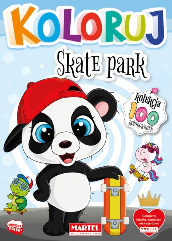 Kolekcja 100 Koloruj Skate Park kolorowanka