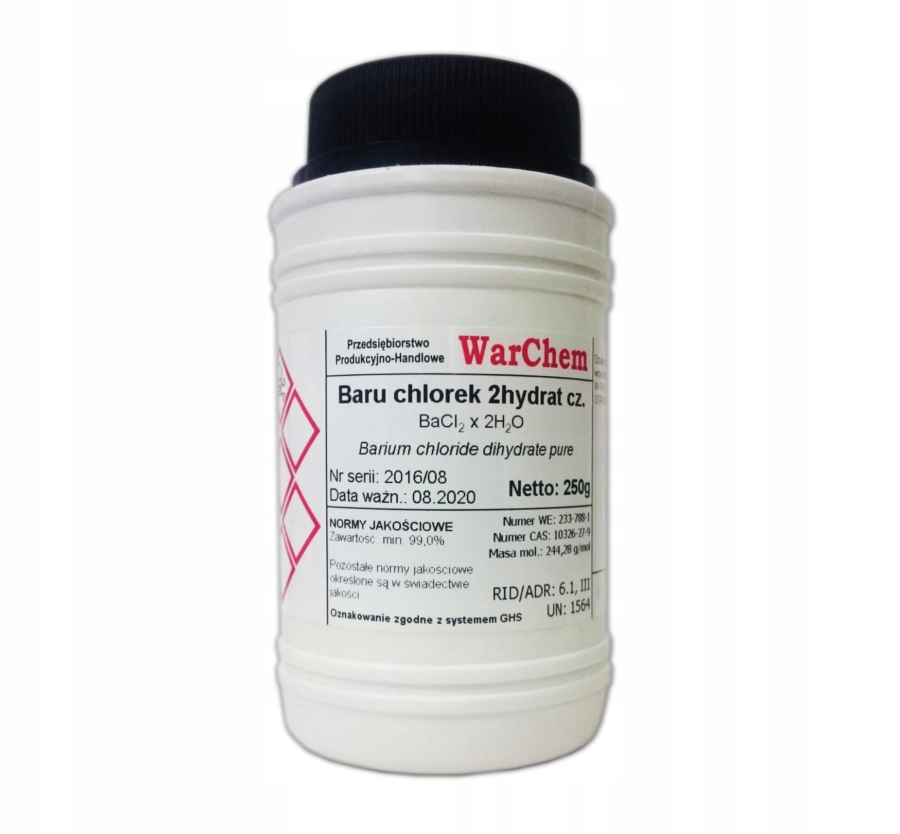 

Chlorek Baru 2hydrat czysty 250g