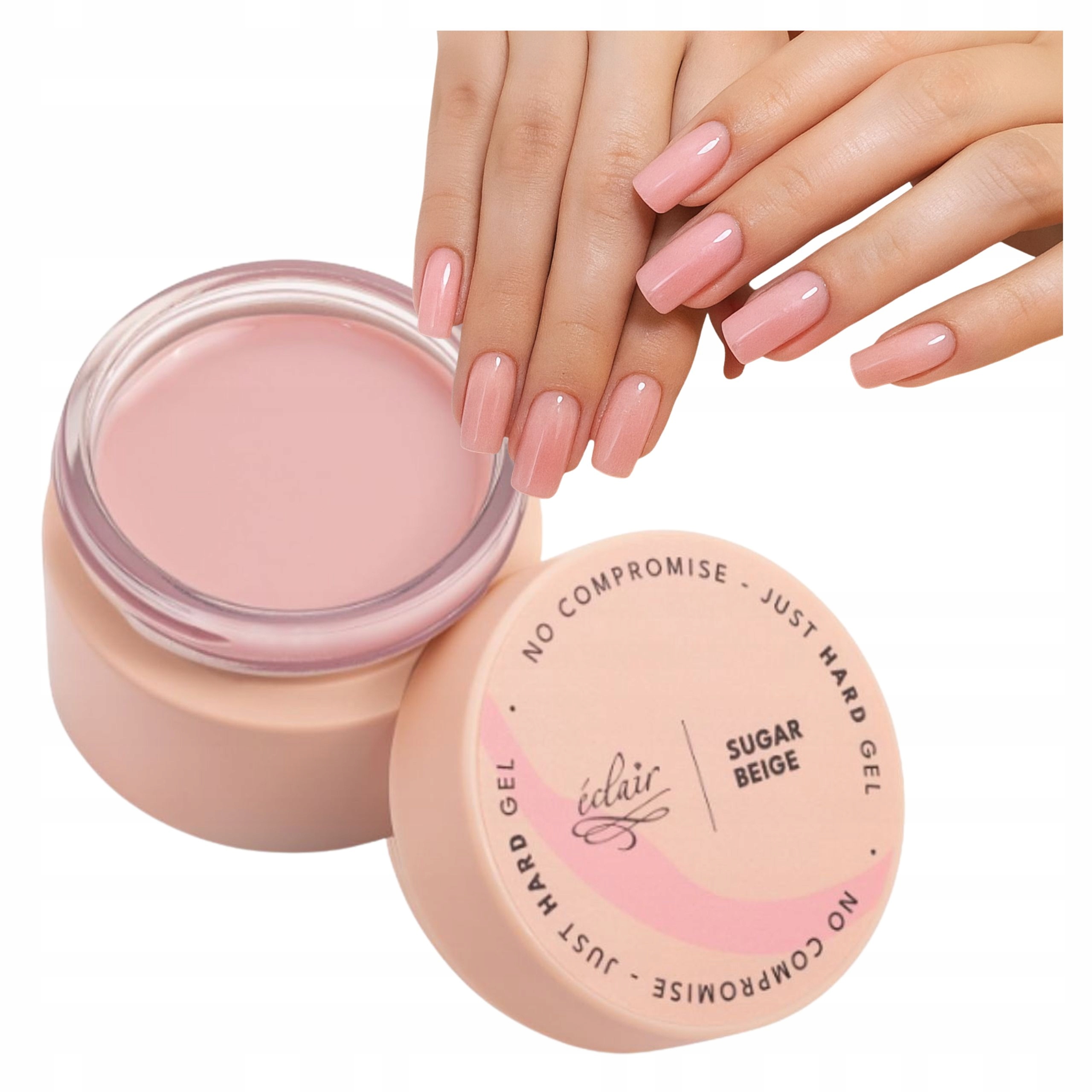 Żel budujący do paznokci beżowy samopoziomujący Sugar Beige