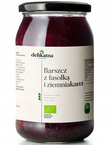 2x Jemná Ukrajinská Polévka S Fazolemi A Bramborami Bio 900 ml Jemná