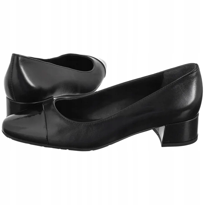 Dámské lodičky Baleríny na podpatku Ryłko Černé D3NI0__ _5TN