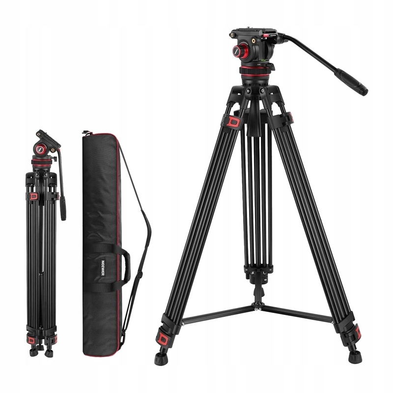 Statyw Wideo Neewer TP75 Z Głowicą Olejową 10 Kg 189 CM