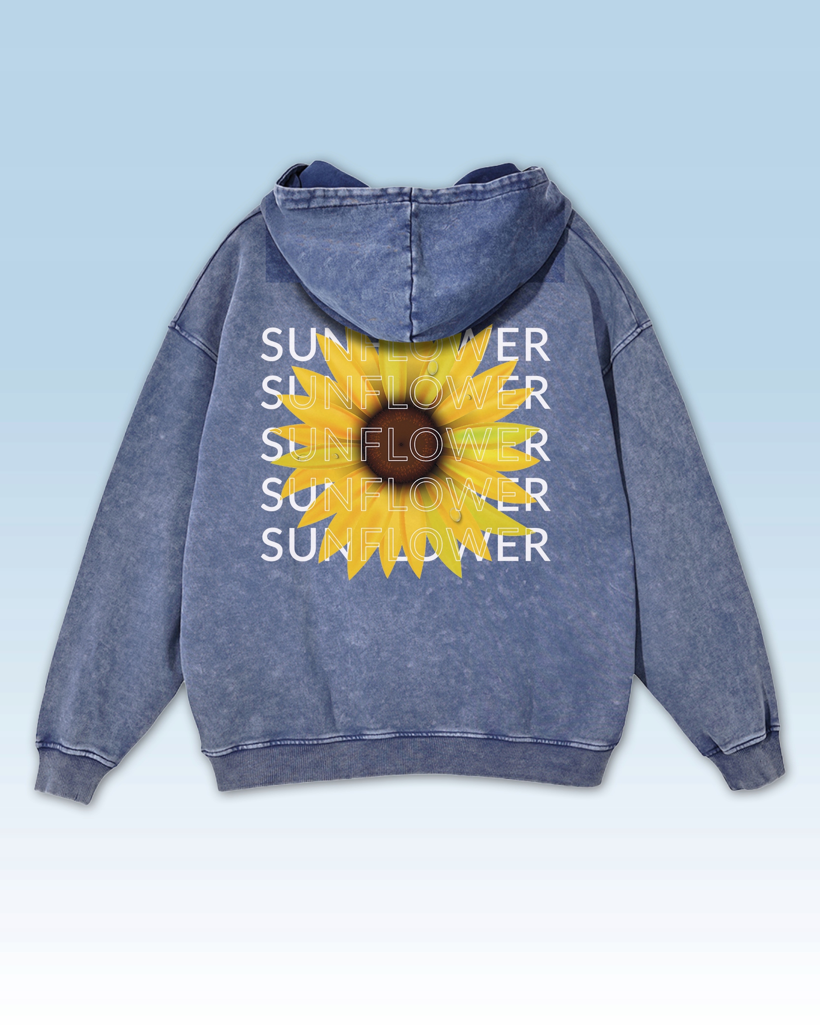 Mikina Sunflowers Slunečnice Květiny Slunce Dovolená Příroda Modrá L