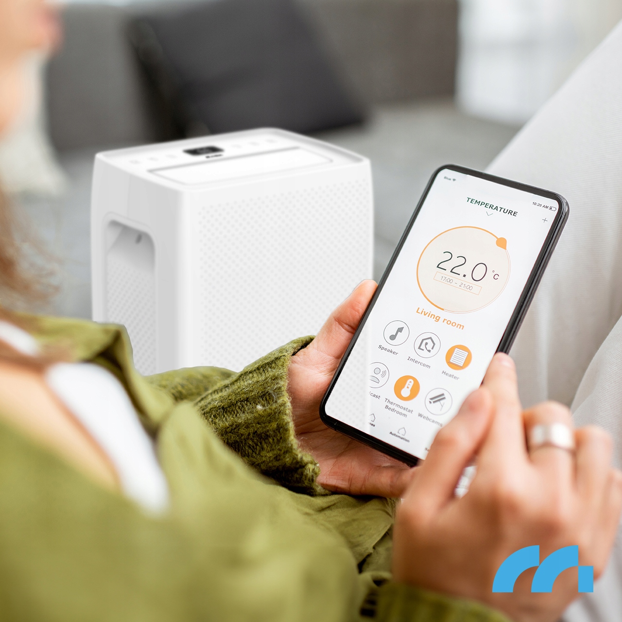OSUSZACZ POWIETRZA POCHŁANIACZ WILGOCI CICHY WYDAJNY WiFi TIMER 20L/24H Moc 330 W