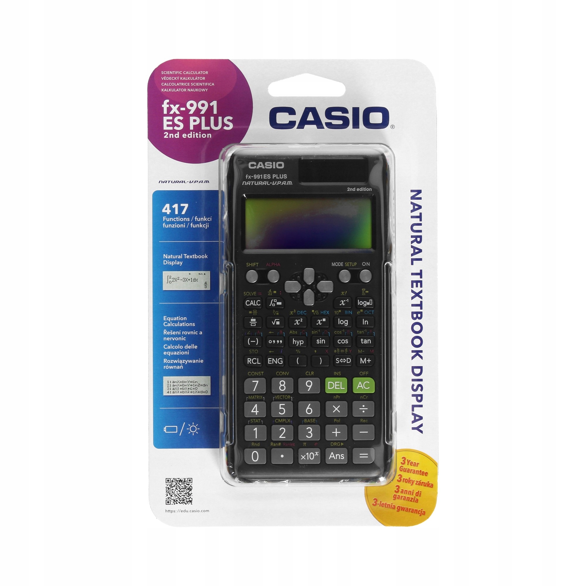 Kalkulator naukowy FX991ES Plus Casio