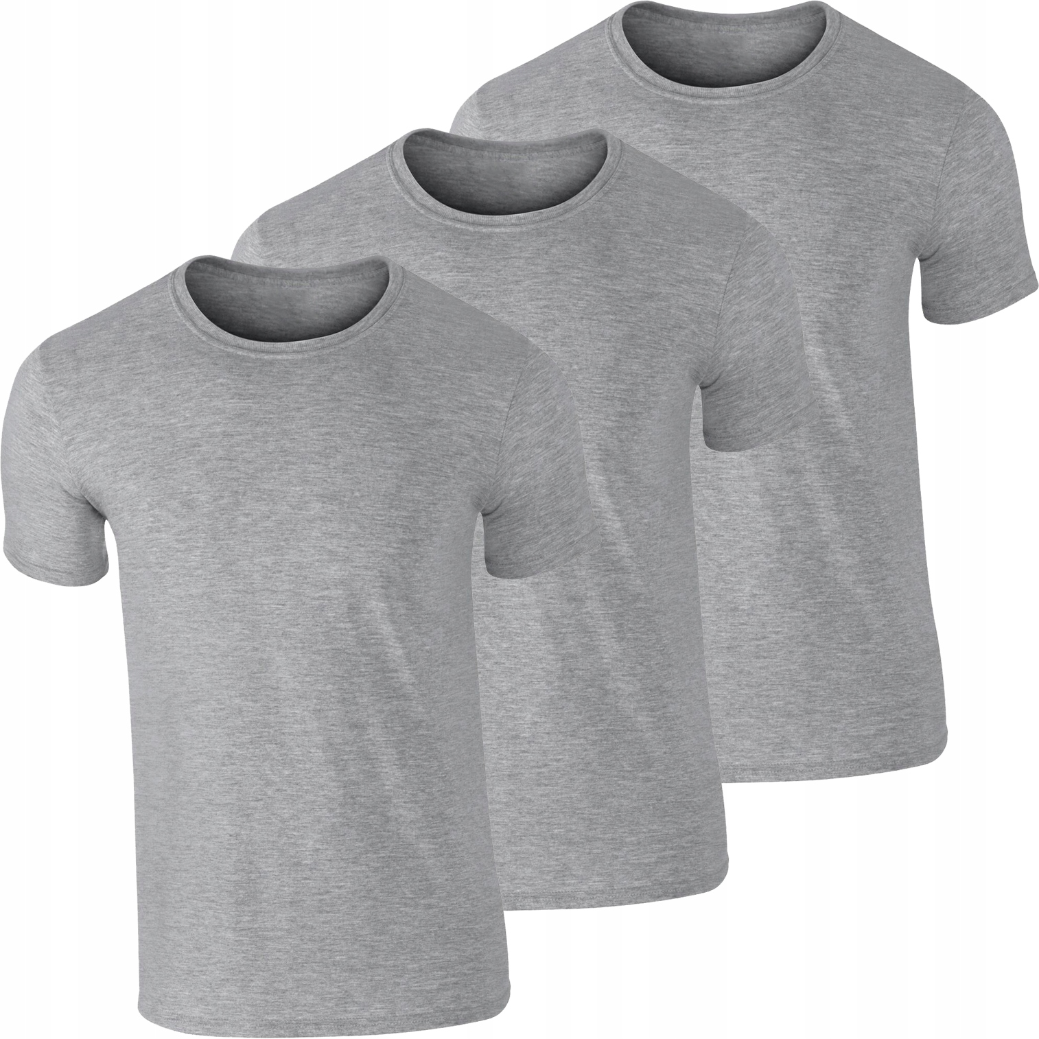 

Szara Koszulka Bawełniana Gildan 3Pak Sport