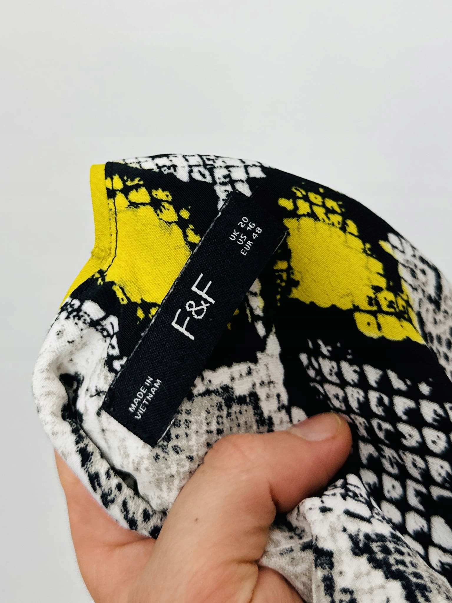 Top skóra węża 4XL 48 F&F Marka F&F