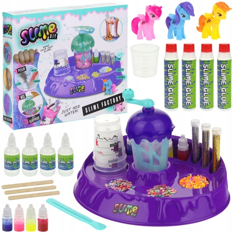

Slime Fabryka Glutów Zestaw do Robienia Gluta Pony