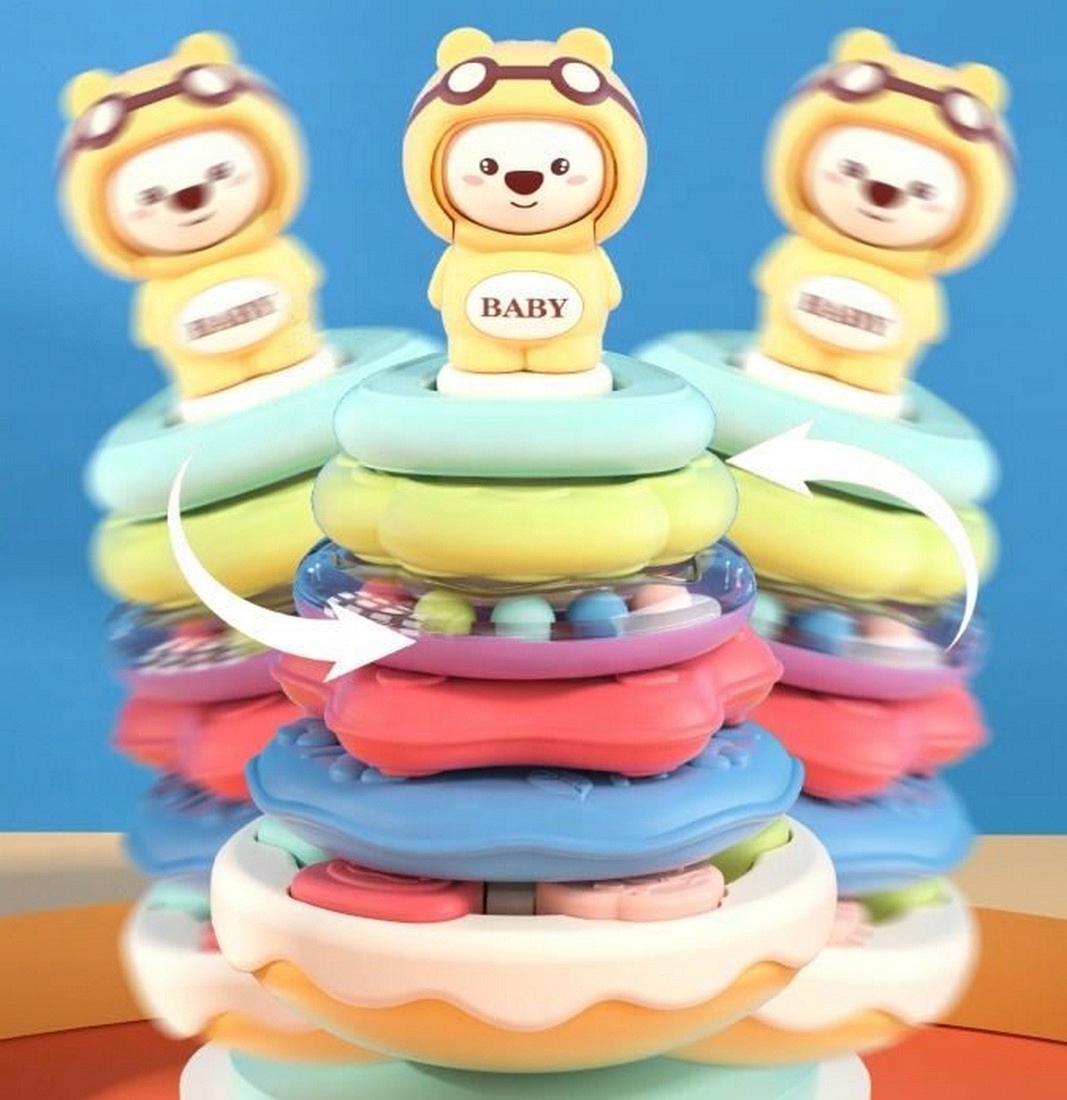 PIRAMIDKA WIEŻA INTERAKTYWNA GRZECHOTKA KSZTAŁTÓW KOLORÓW SORTER PIRAMIDA Bohater brak