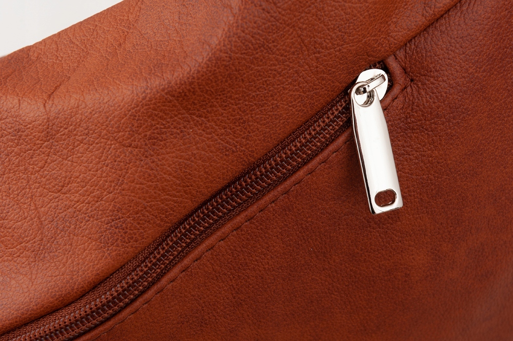 CAMEL RUDA SKÓRZANA torebka WŁOSKA MIĘKKA SKÓRA A4 Wielkość duża (mieszcząca A4)