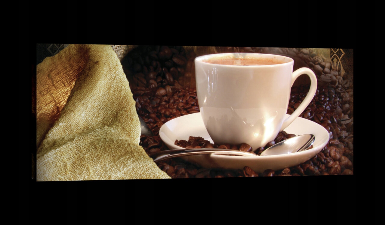 Obraz 145x45 Káva espresso ráno útulnost teplo aroma zrna