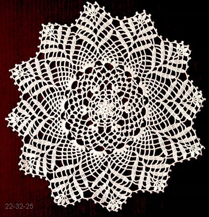 Ubrousek háček, krajka, ruční práce Nová 32cm