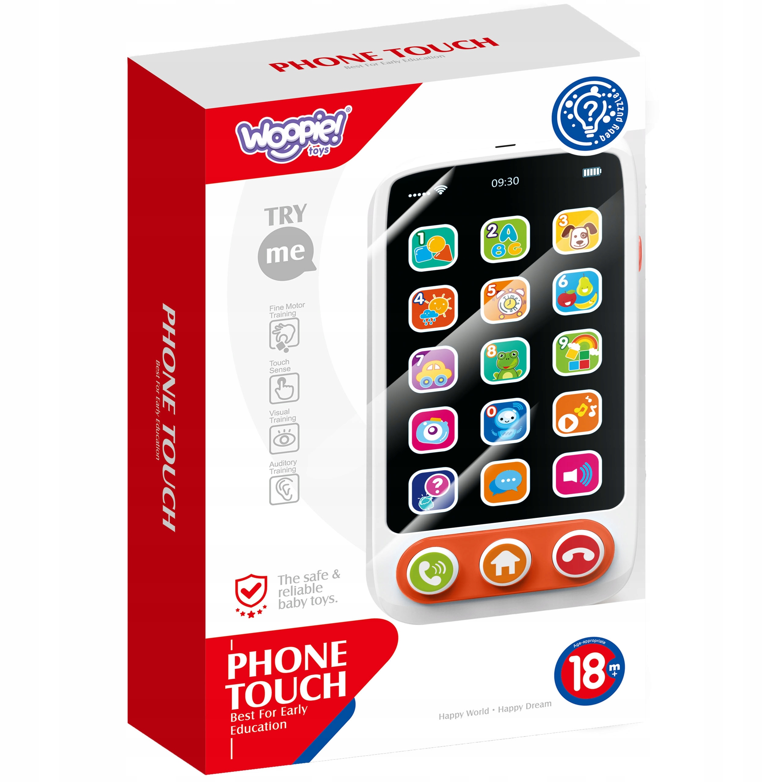 WOOPIE BABY Telefon Interaktywny Smartfon dla Dzieci Marka Woopie