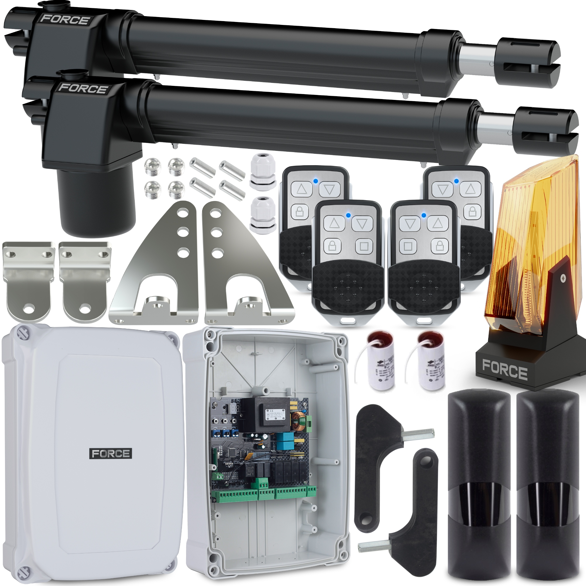 Sada Pro Dvoukřídlou Bránu Force GT400 Ls Do 8 M 400 Kg S Koncovkami