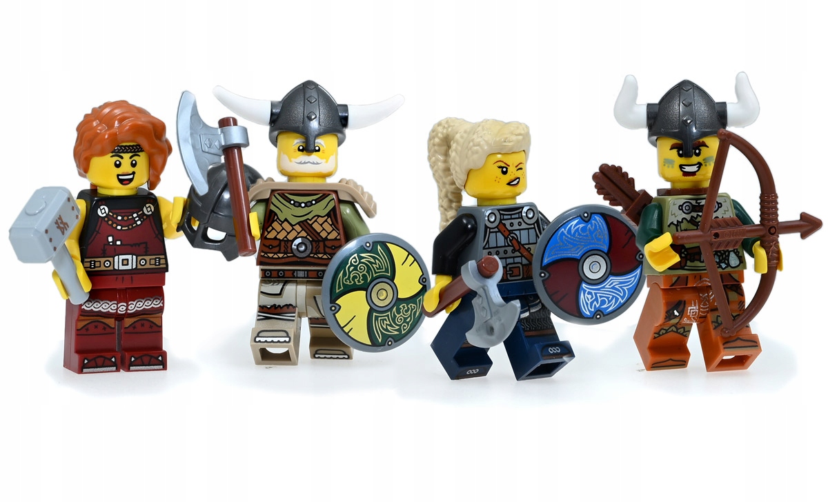 Lego drużyna wikingów Oryginał figurki Lego viking wiking z zestawu 21343