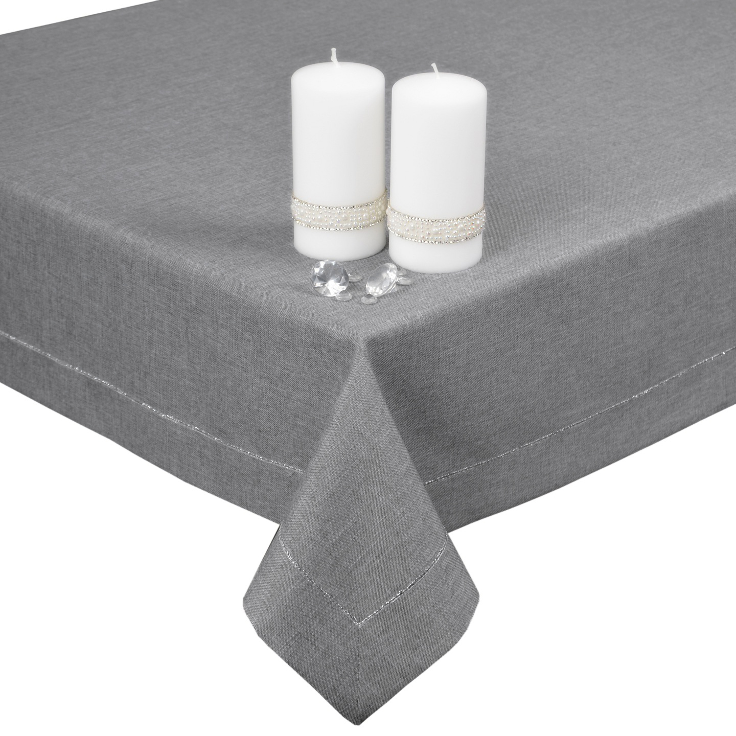 

obrus Panama Lux 110x160 plamoodporny popiel