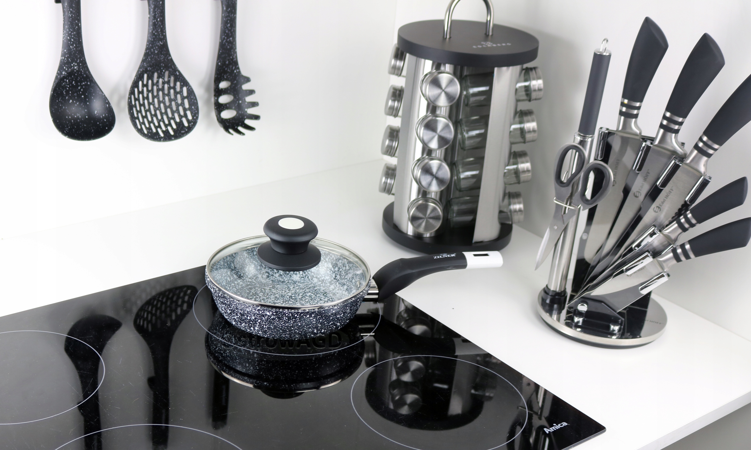 Patelnia Marmurkowa z Pokrywką 14cm ZILNER Rodzaj tradycyjna