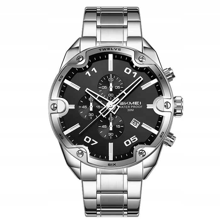 Pánské hodinky Skmei skm.193871c.mn náramek chronograf datumovka stopky