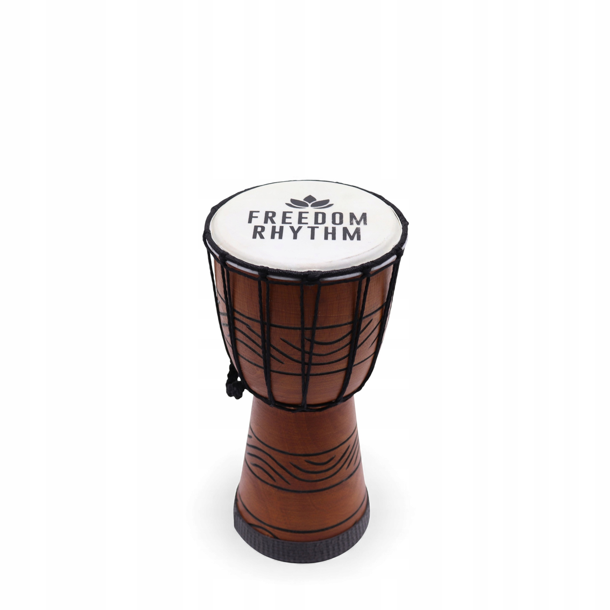 Mały Bęben Djembe Pro Rytm Wolności (wysoki) Rękodzieło 30 cm