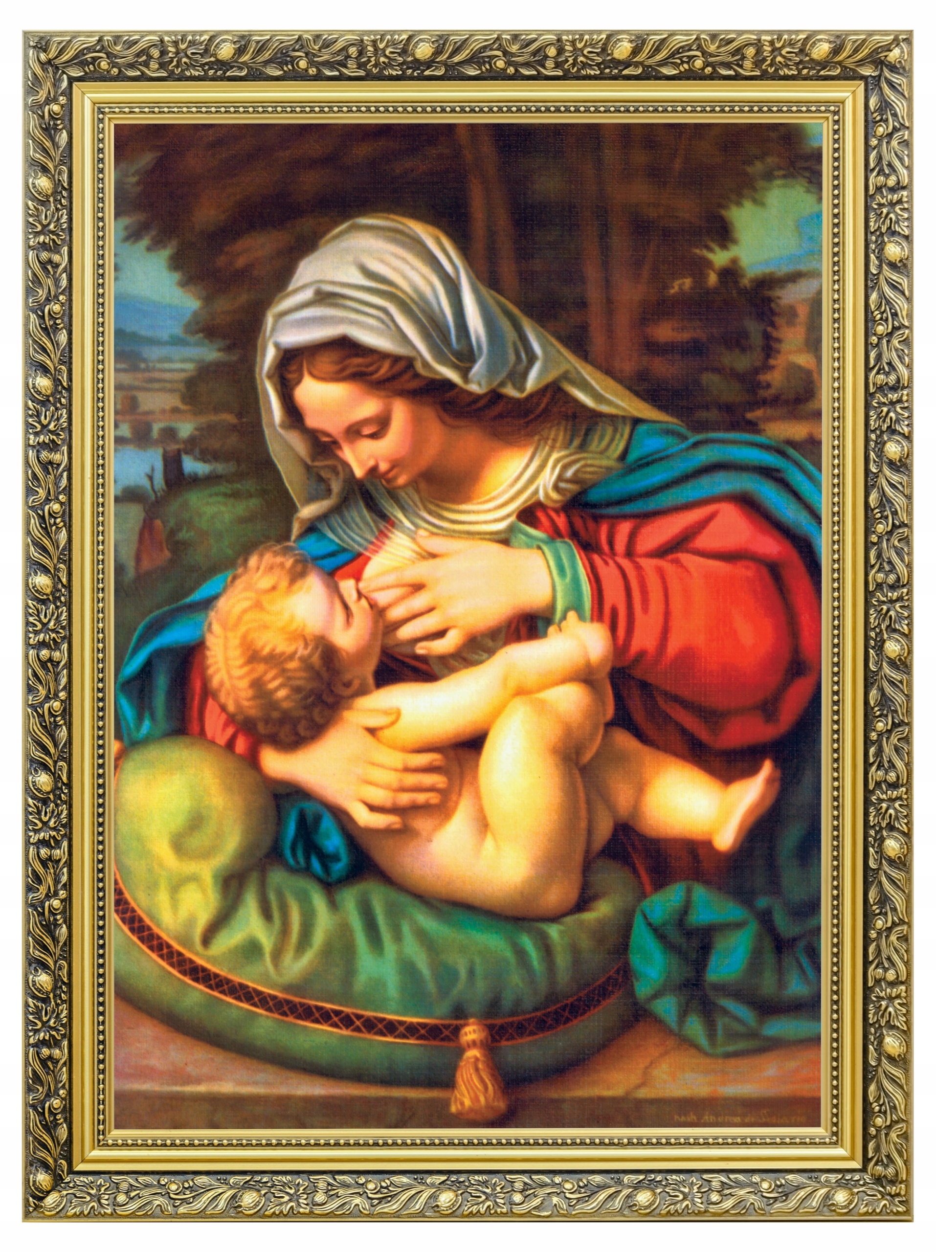 Sakrální Obraz Matka Boží Kojící Obraz V Rámu 60x80