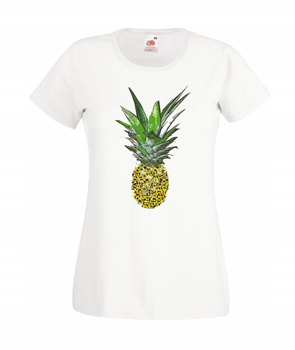 

XXL Koszulka Damska Ananas Roślina Plant Owoc Wzór