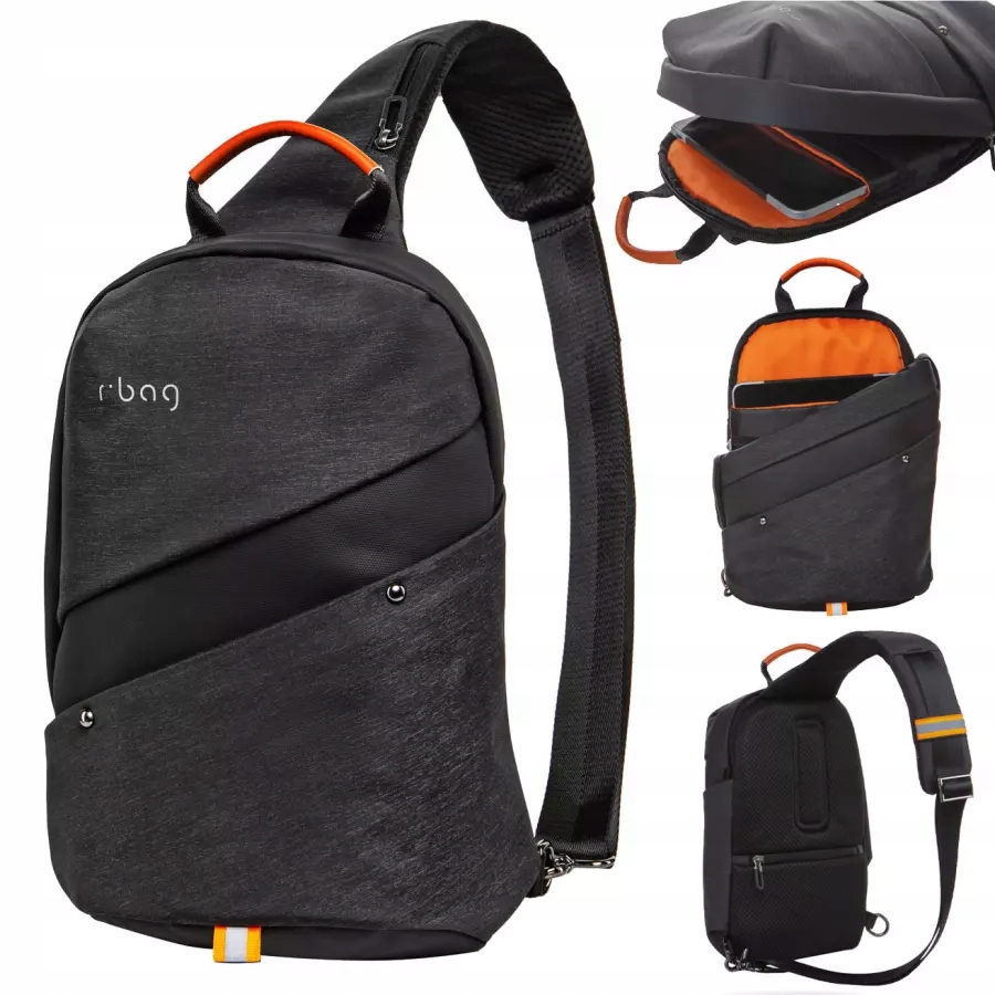 R-bag Batoh Přes Rameno Na Tablet S Usb Slim Black