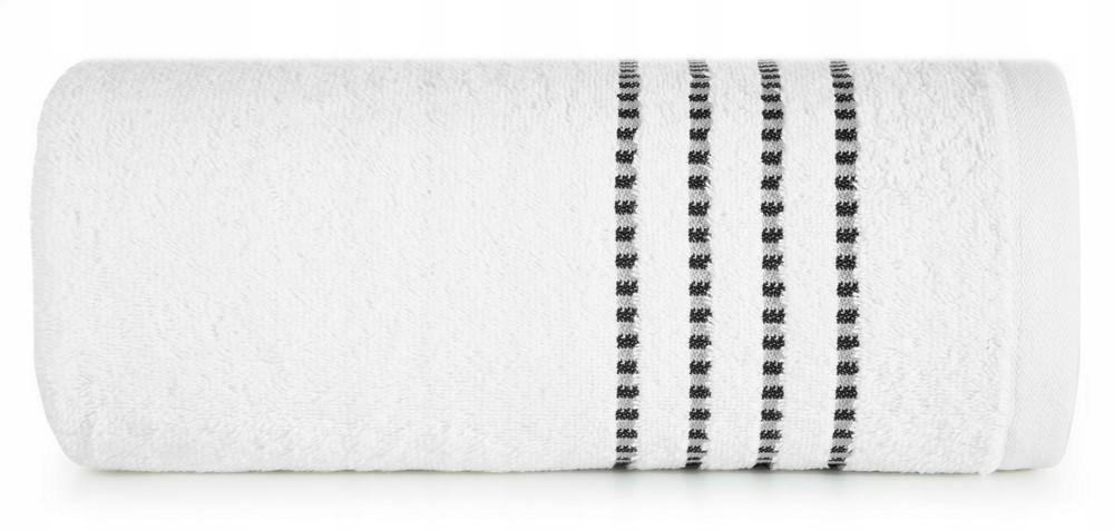 

Ręcznik 50x90 Fiore biały 500g/m2 frotte ozdobiony