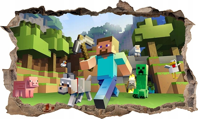 

Naklejka Plakat na Ścianę Minecraft 3D XXXXL