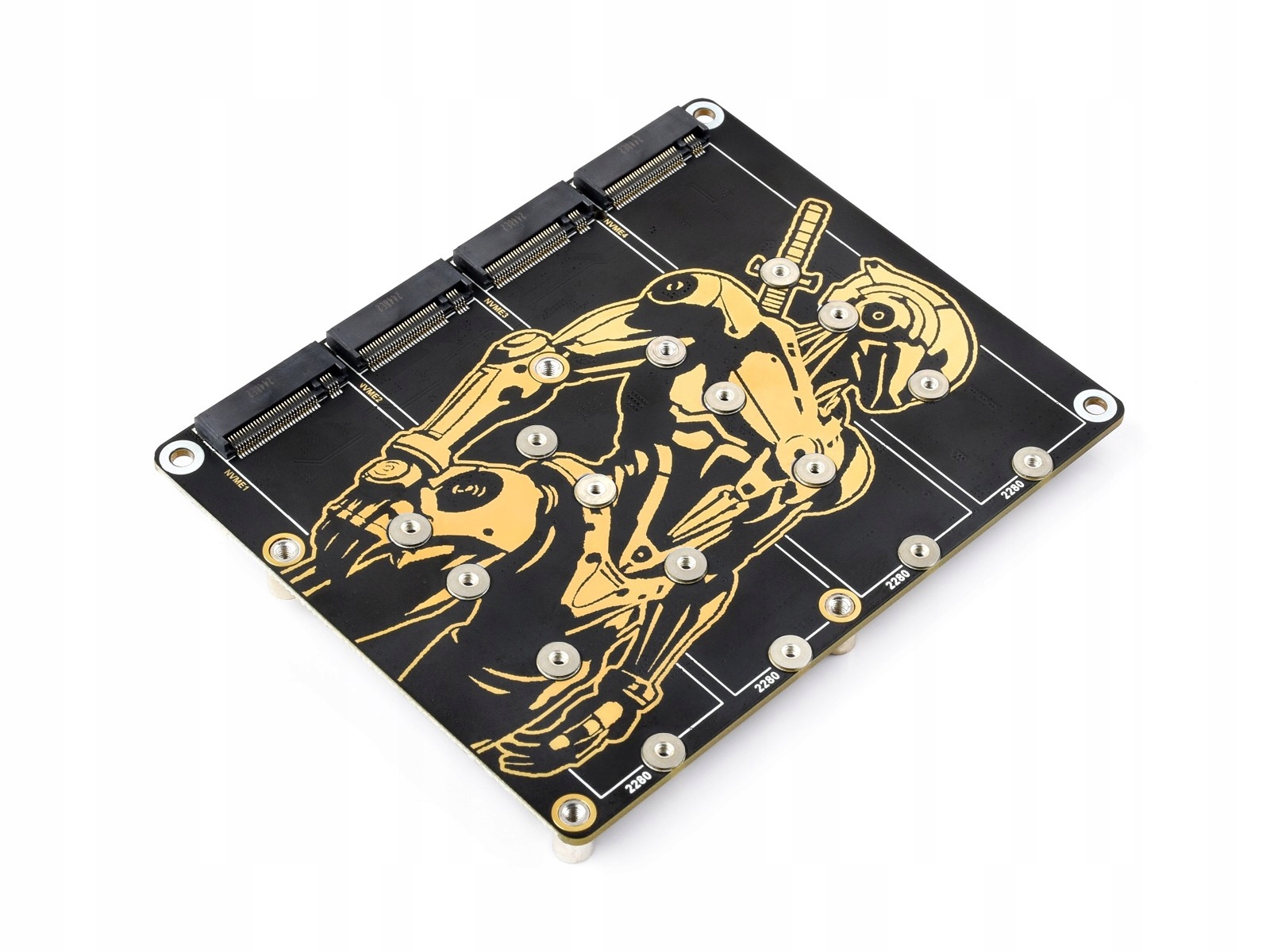 Płytka adaptera PCIe do 4×M.2 NVMe dla Raspberry Pi 5 Waveshare 30535