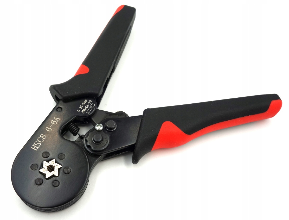 ZACISKARKA TULEJEK HSC8 6-6A 0,25 - 6mm2 zaciskacz praska sześciokątna PRO Kolor wielokolorowy
