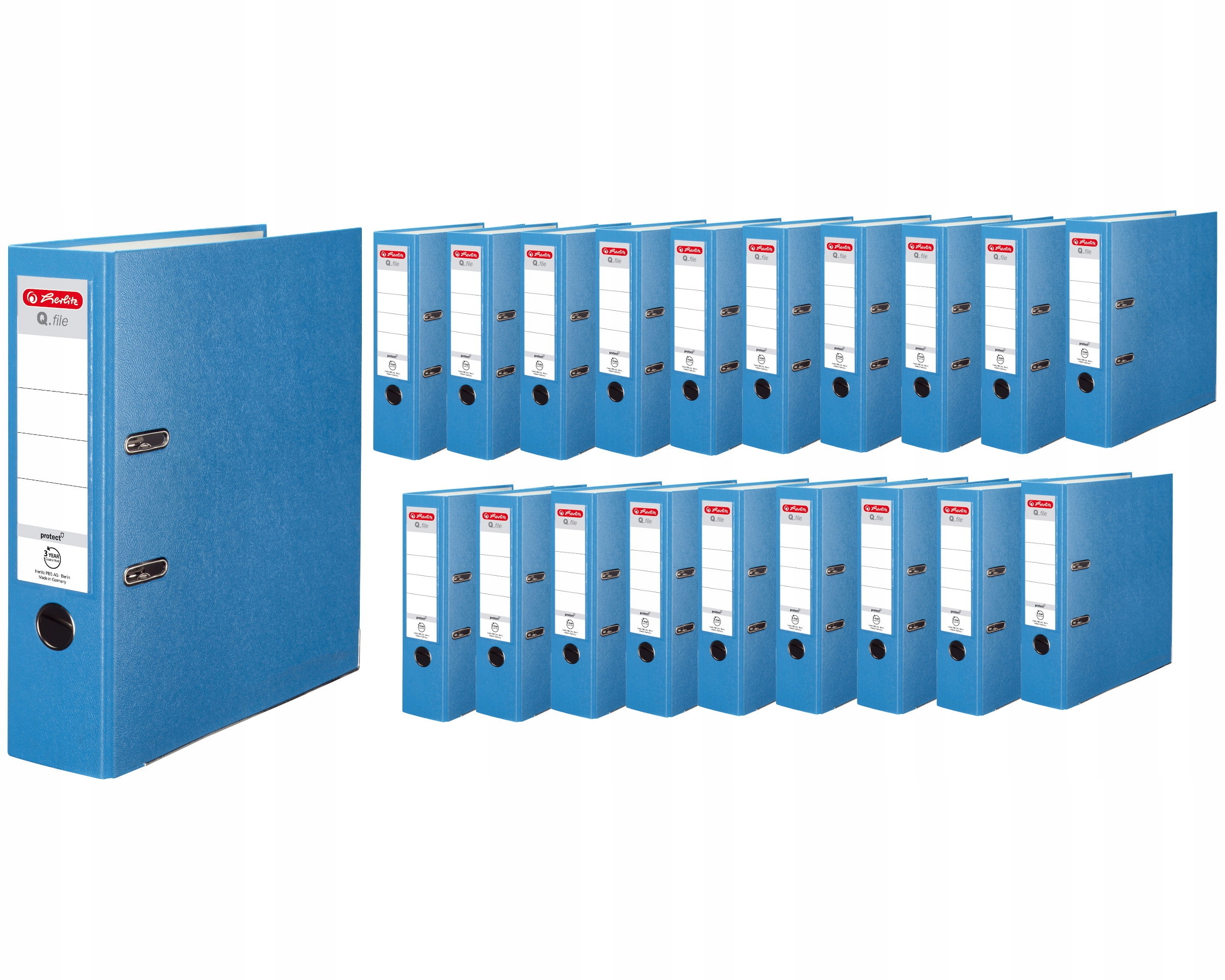 

Segregator A4 8cm 80mm 20 sztuk Q.File Herlitz