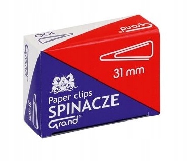 

Spinacze trójkątne Grand 31 mm 100 szt Mocne