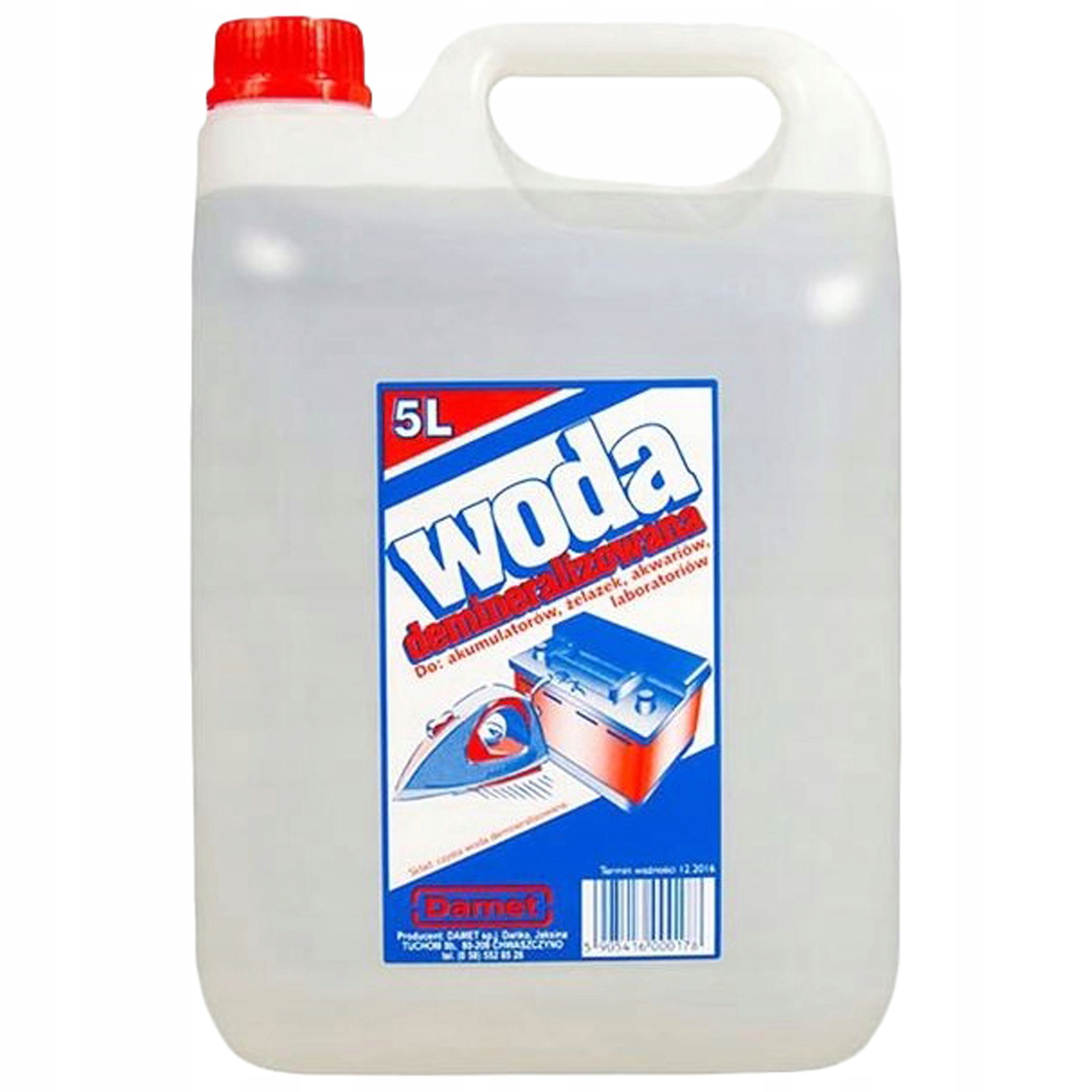 Woda DESTYLOWANA DEMINERALIZOWANA 20L (4x5L) Pojemność opakowania 5 l