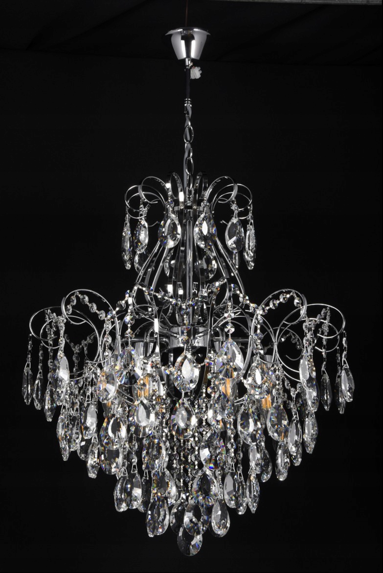 Exkluzivní lustr W-e 1341/6, křišťálový, klasický tvar, hala