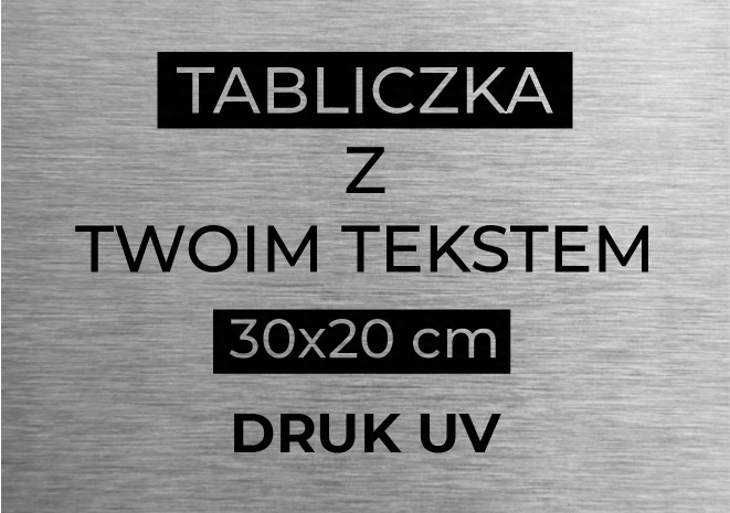 

Tabliczka informacyjna na drzwi firmowa 30x20 cm
