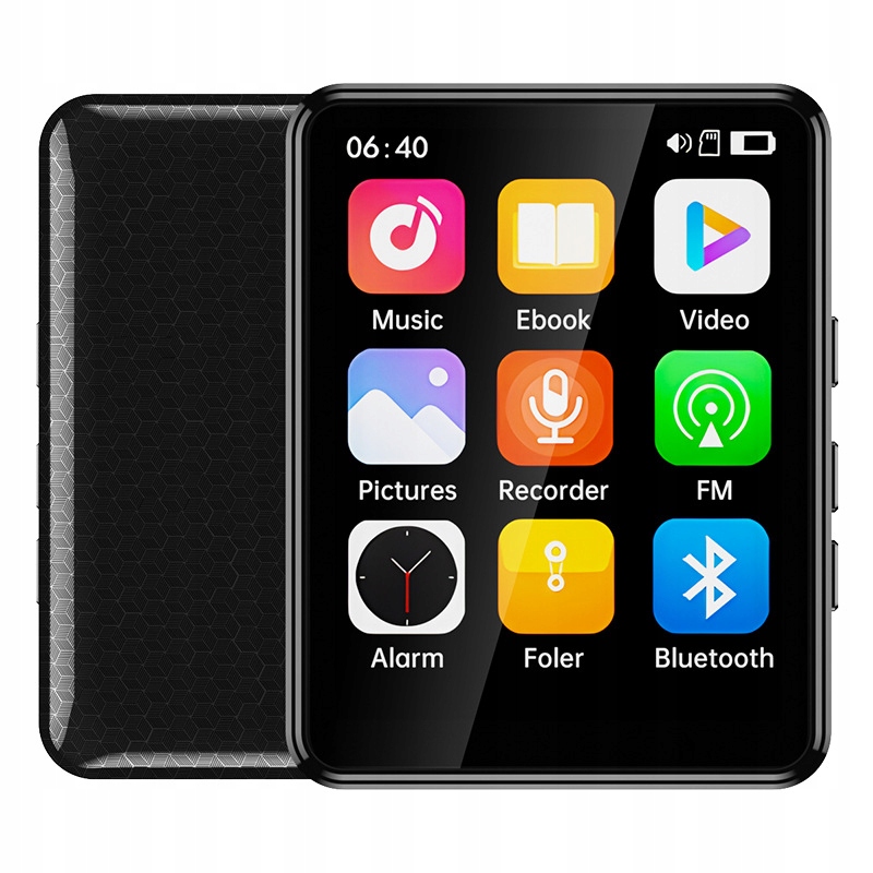 Odtwarzacz MP3 Bluetooth przenośny 64GB radio FM krokomierz dyktafon MB57