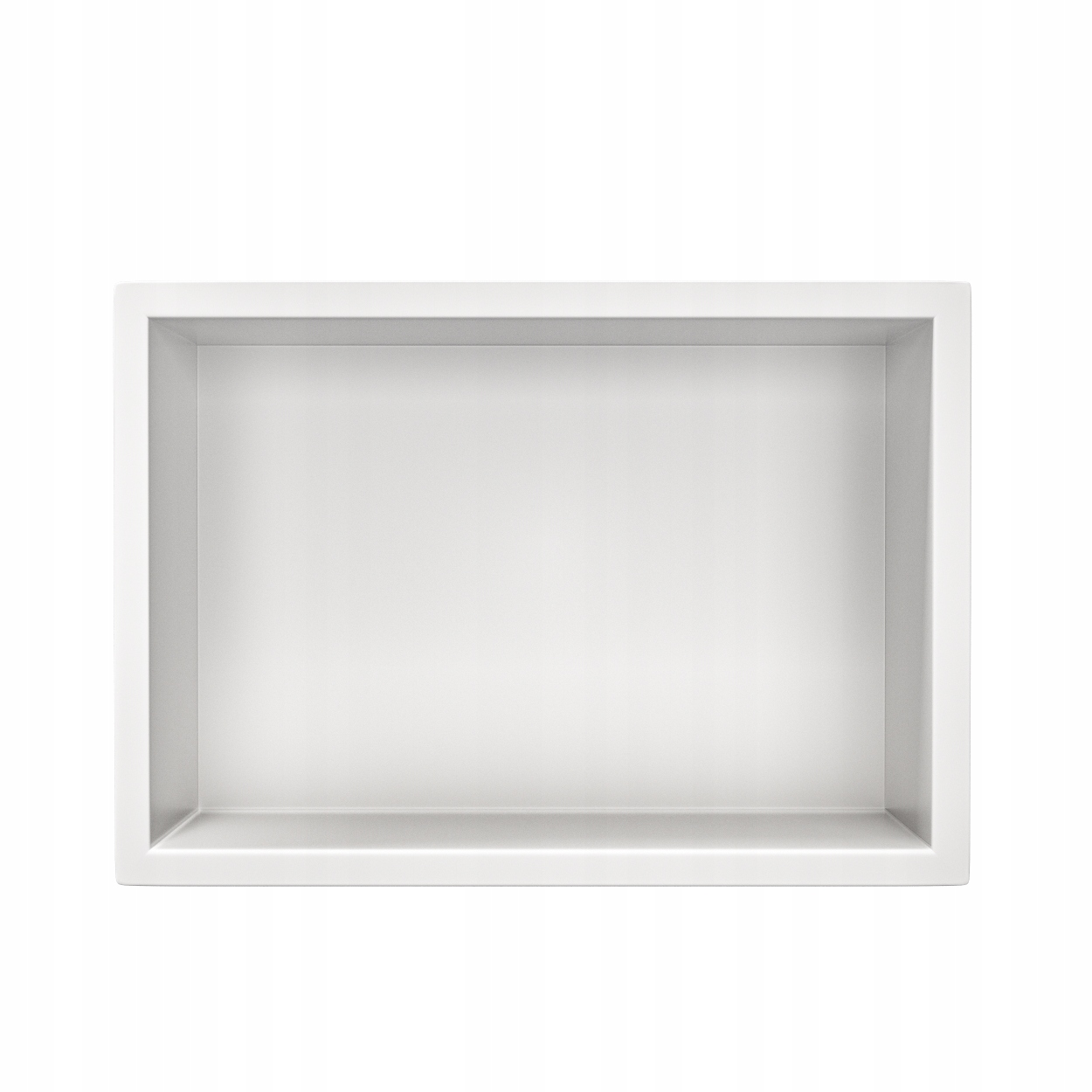 Nástenná skrinka One Biela Zapustená polica z nehrdzavejúcej ocele biela 30x20x10 cm
