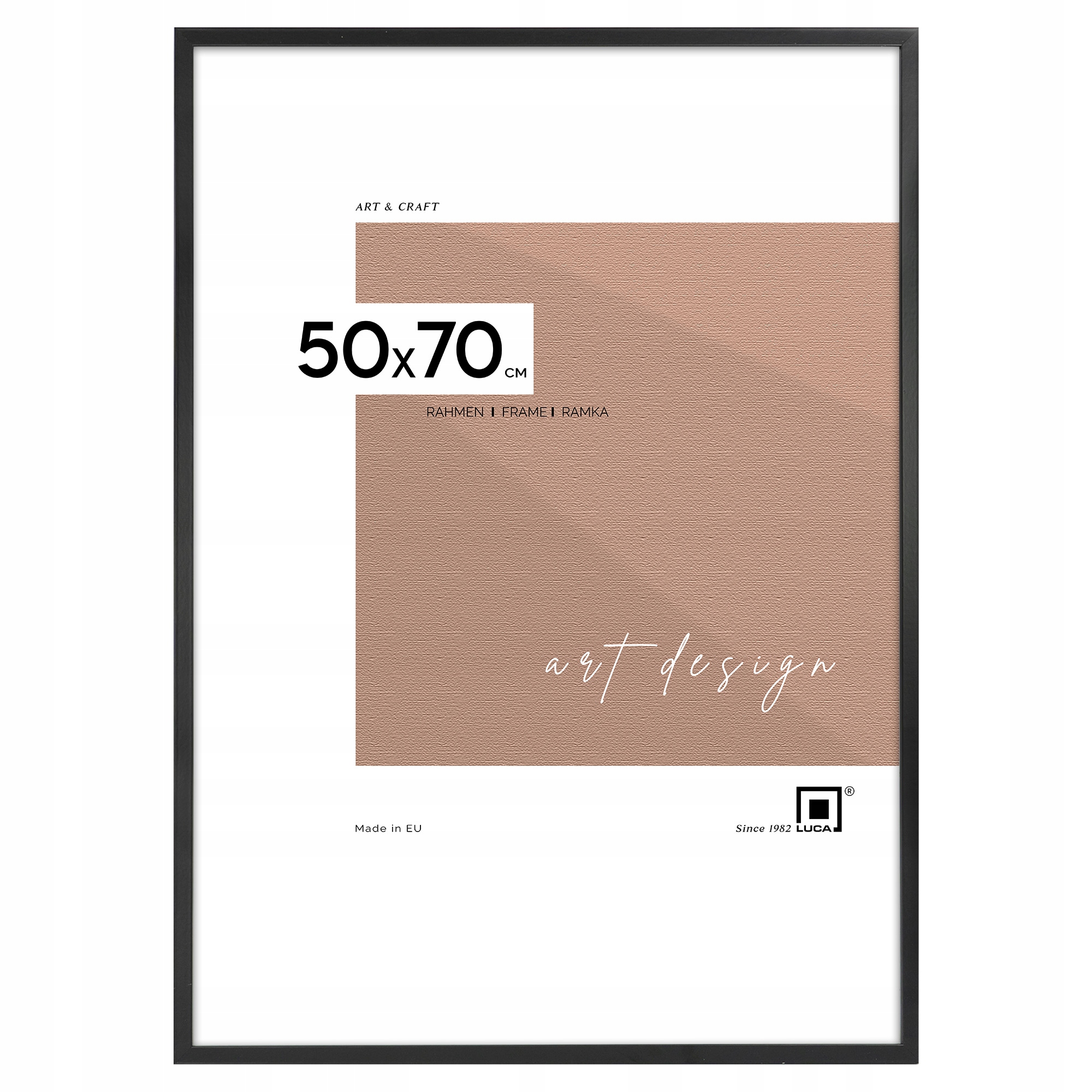 

Czarna ramka na zdjęcia plakat w rozmiarze 50x70