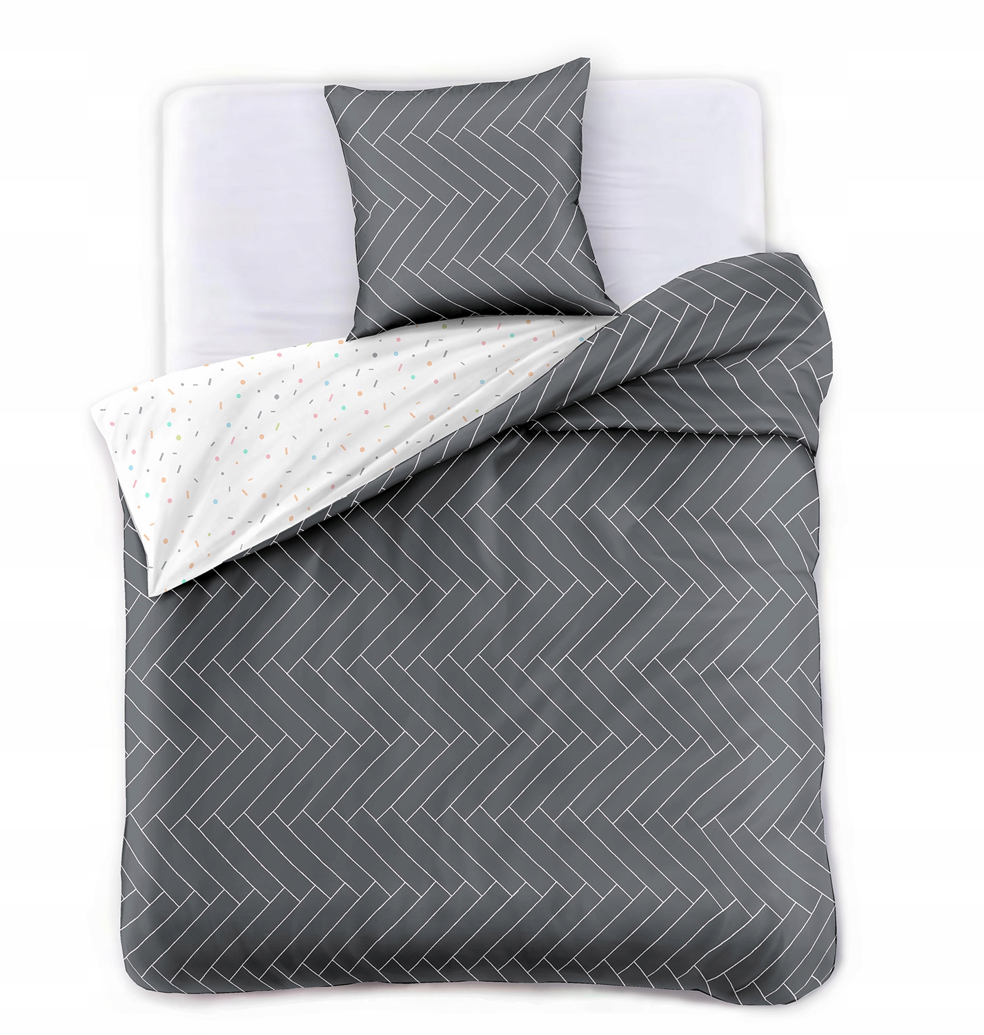 Komplet dwóch pościeli 155x220cm bawełna miękka