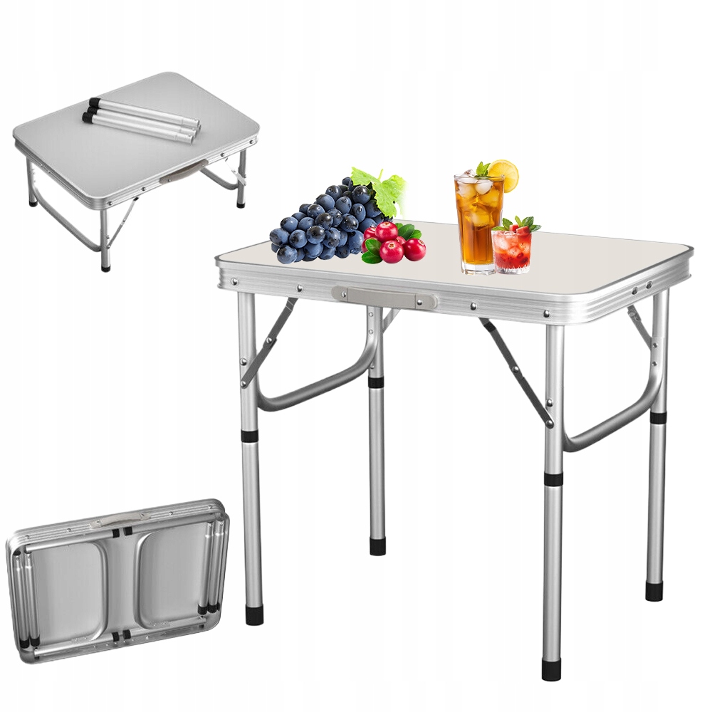 Nastavitelný Skládací Stůl 60 CM Pro Zahradní Dům A Venkovní Akce