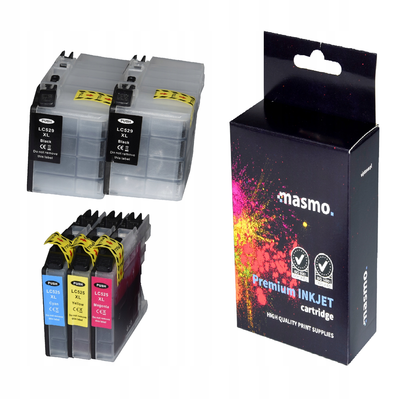 5x TUSZ ZAMIENNIK do DCP-J105 LC525XL LC529XL XXL