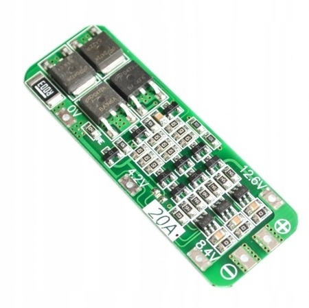 Moduł BMS PCM PCB ogniw Li-ion 3S 12V 20A 18650