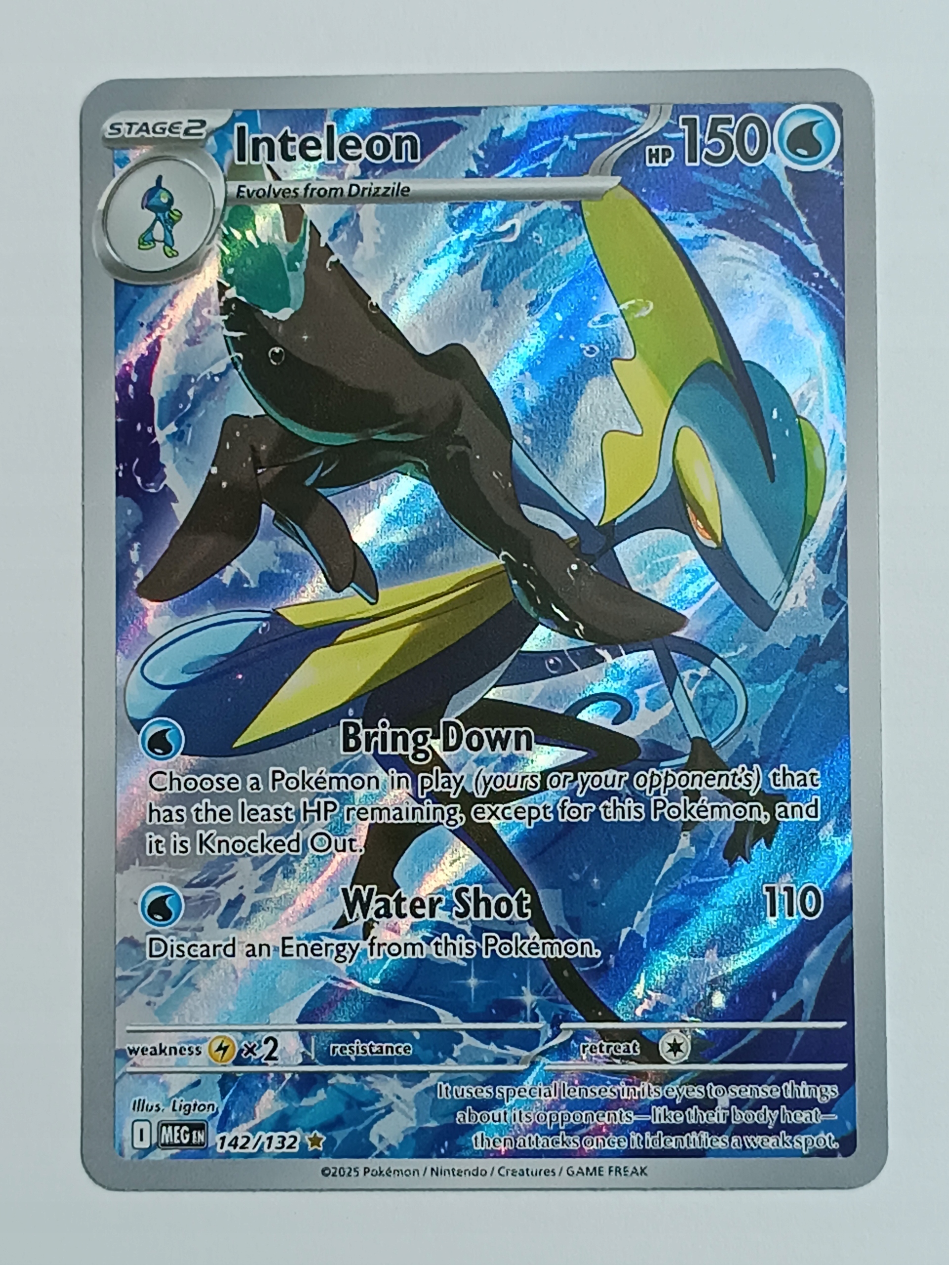 Karta Pokemon - Inteleon 142/132 - Mega Evolution - Illustration Rare