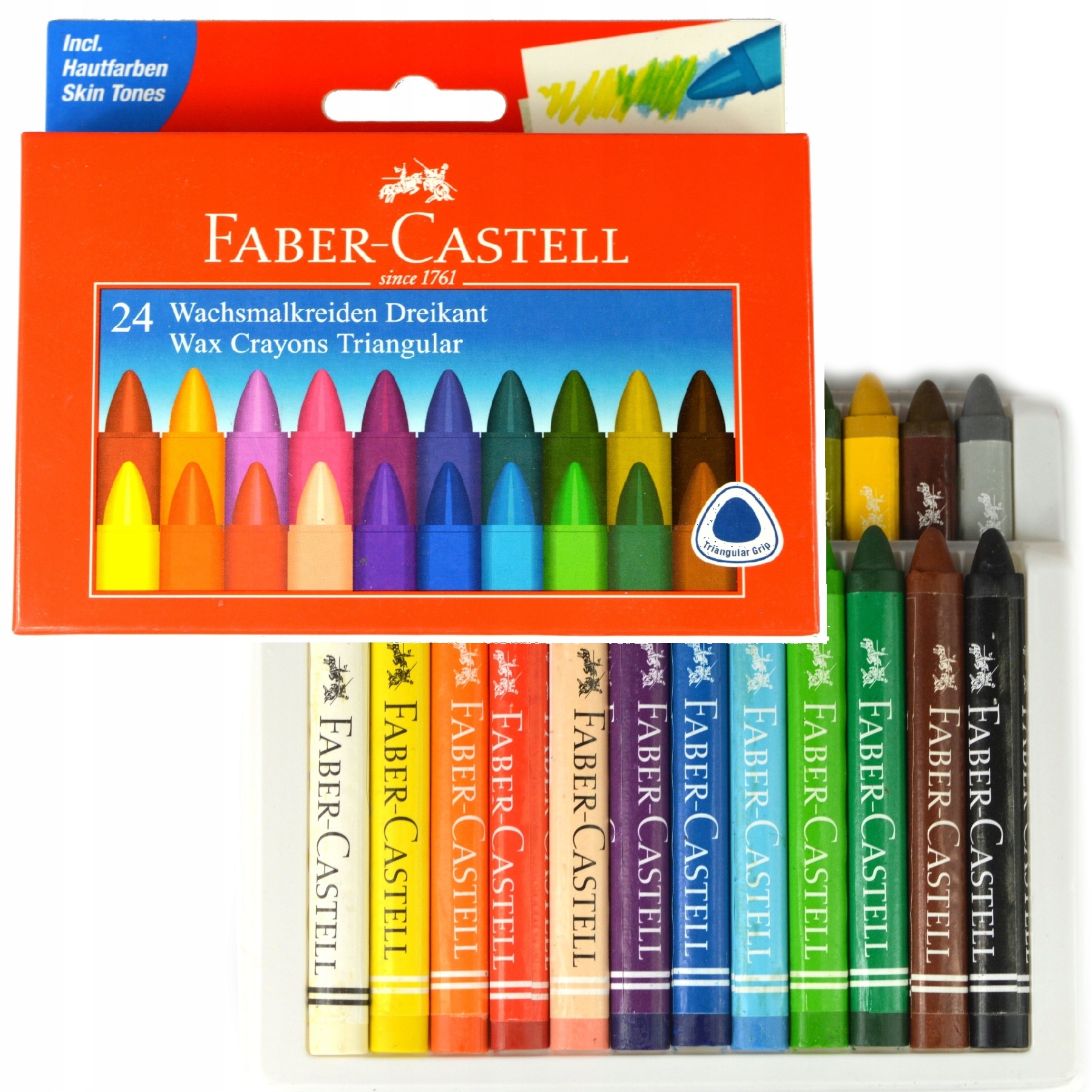

Faber-castell Kredki świecowe trójkątne 24